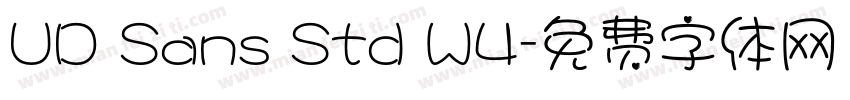 UD Sans Std W4字体转换